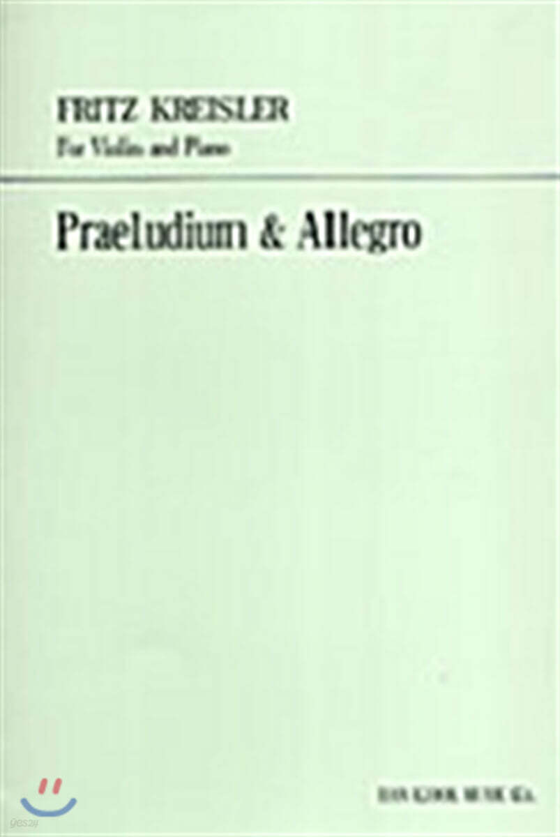 Praeludium & Allegro (Kreisler Vi No.14)