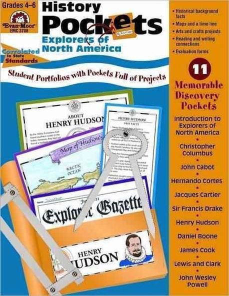 EM 3708 History Pockets- Explorers of North America