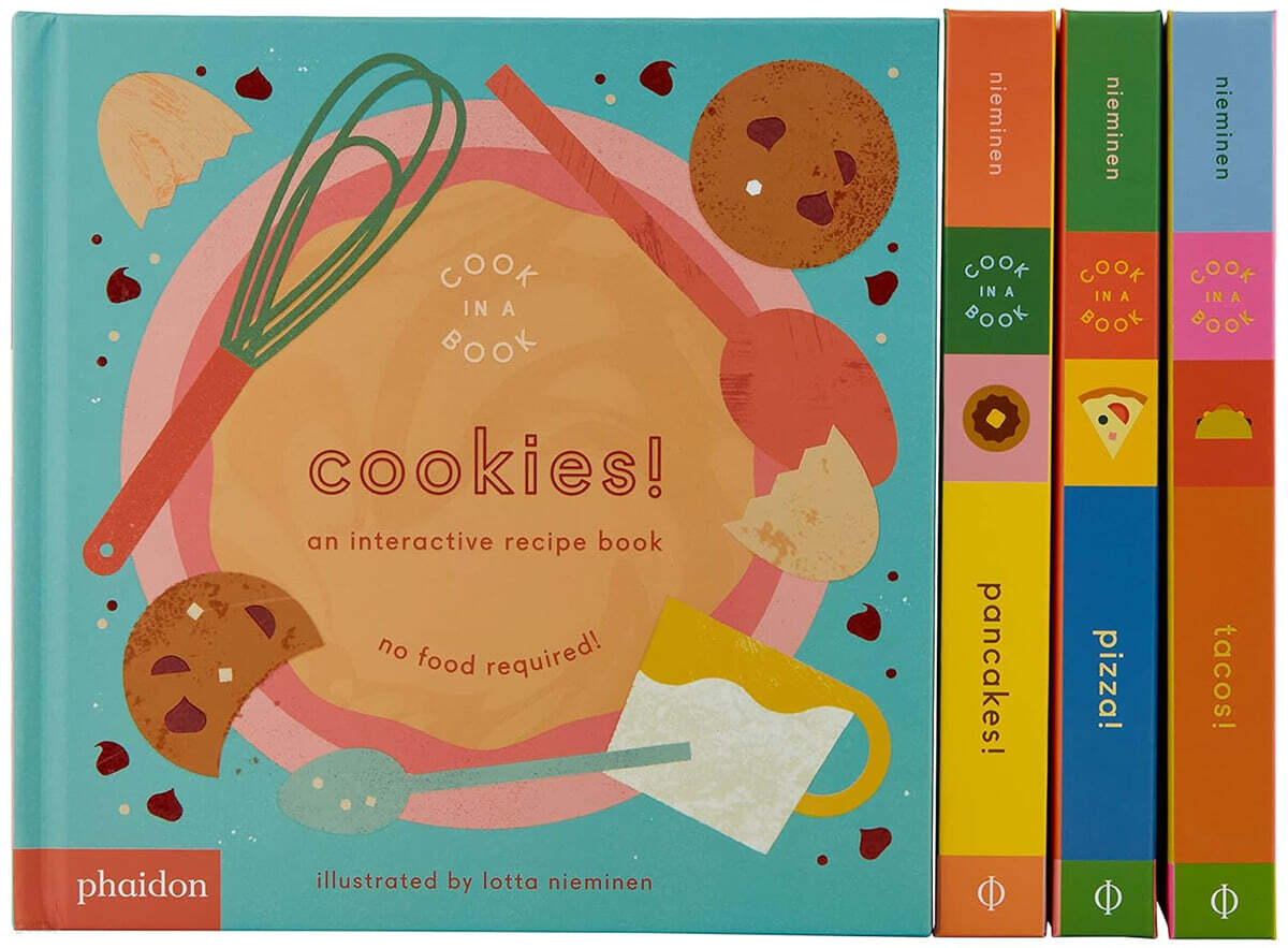 A My First Cookbooks (Pancakes, Pizza, Tacos, and Cookies!)