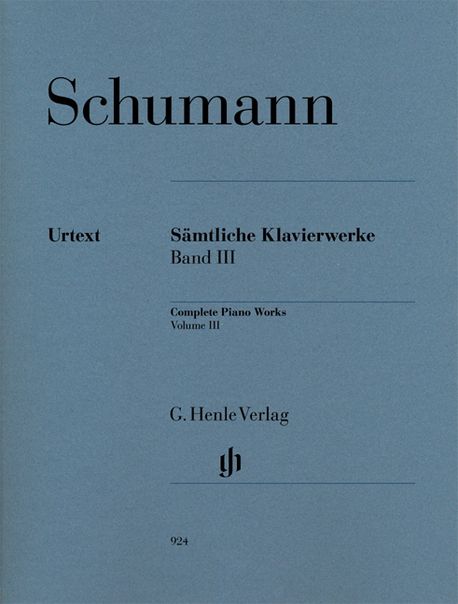 슈만 피아노 작품집 III (HN 924) (Robert Schumann Complete Piano Works Volume III)