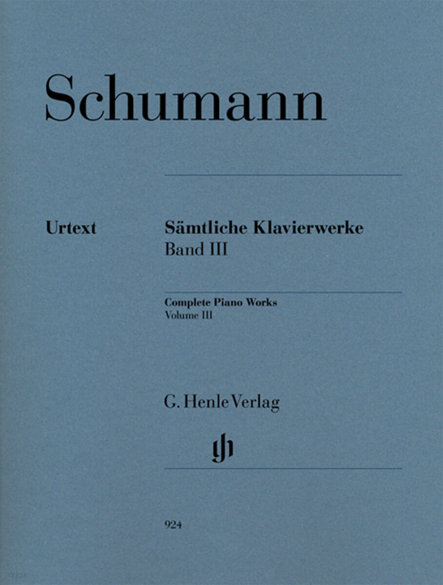 Samtliche Klavierwerke  Complete piano works.  [score].  Band III.  Robert Schumann ; hera...