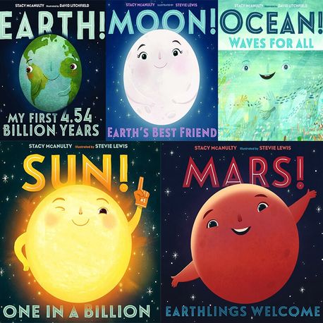 우주 그림책 페이퍼백 5종 세트 Our Universe 5-book pack (CD 미포함) (Earth / Moon / Sun / Ocean / Mars 지구 달 태양 바다 화성)