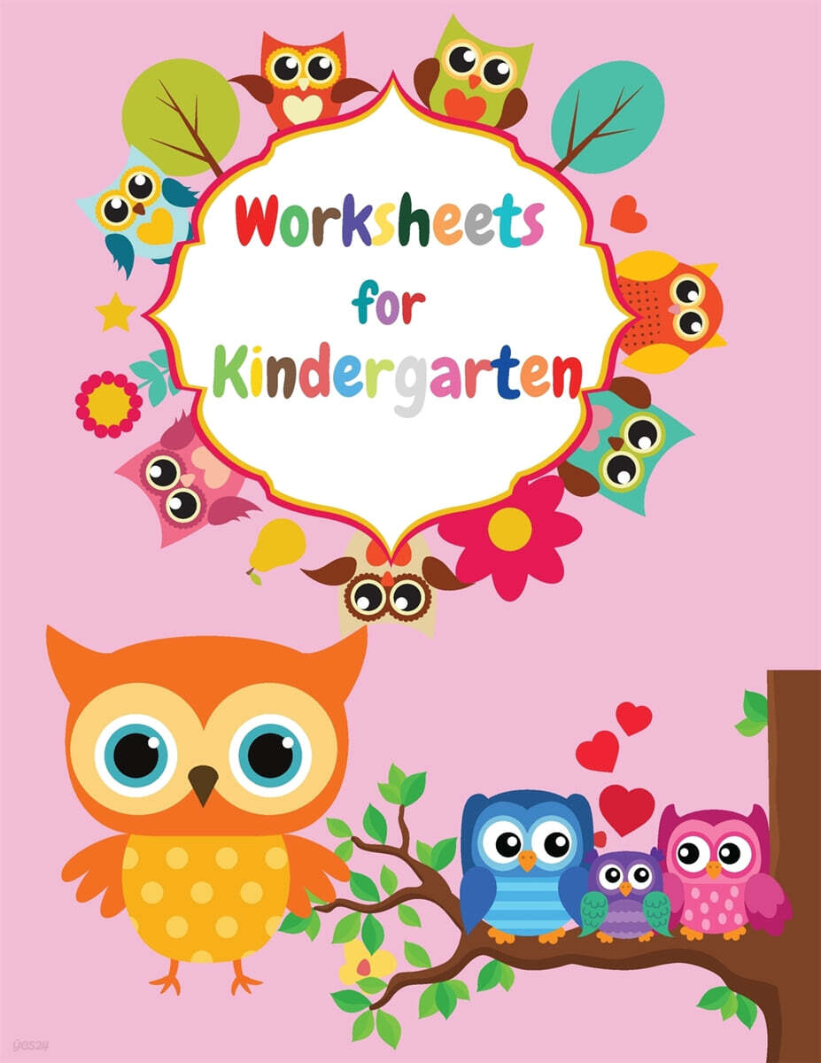 Worksheets For Kindergarten (Count & Match | Sight Words |Picture Addition & Subtraction | Alphabet: Trace the Letters |Match the Clock + Many Other Activities)