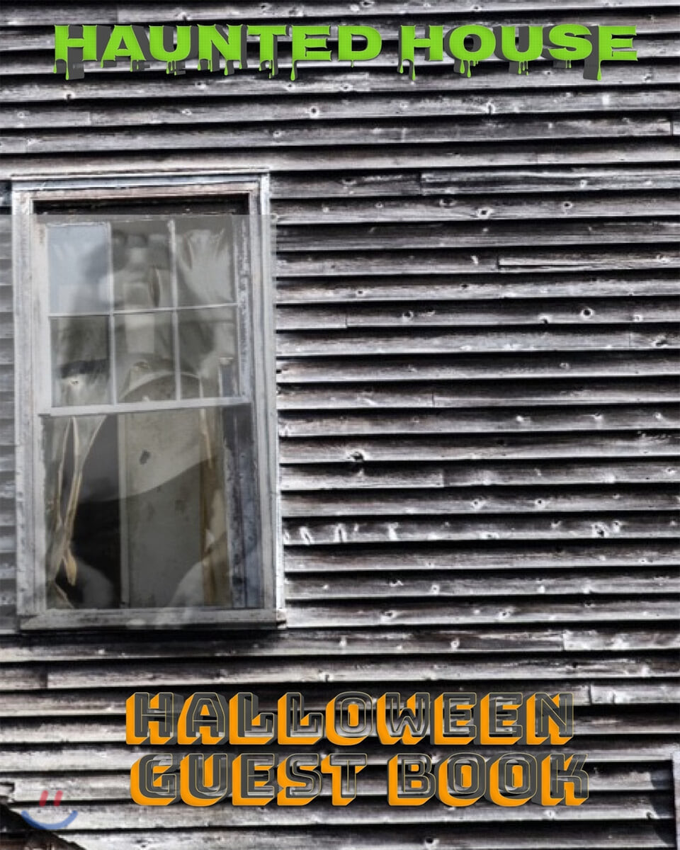 Halloween Haunted House Mega 474 page 8x10 Guest Book