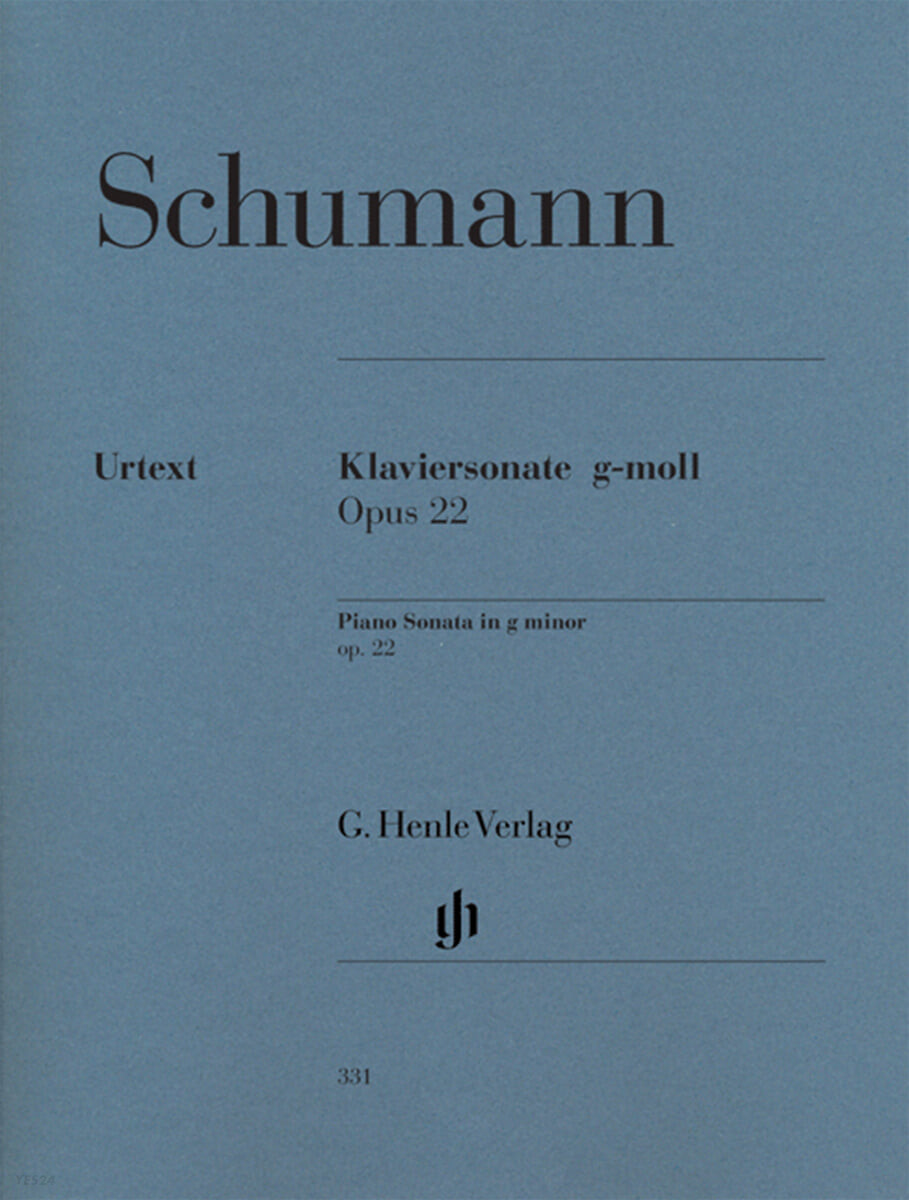 슈만 피아노 소나타 in g minor, Op. 22 (Robert Schumann Piano Sonata in g minor Op. 22)