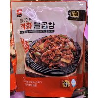 도드람 불맛한판 직화 불곱창 1 2kg 300g X 4팩 돼지곱창 국내산 전자레인지 간편조리 300g 4개