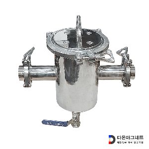 초강력 봉자석 필터 액상 액체 식품 철분 철가루제거 쎄니타리 2S 클램프