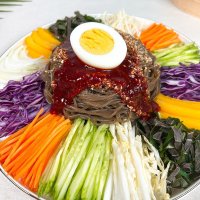 천지푸드 춘천식 비빔막국수 쟁반 막국수 밀키트 물막국수 비빔국수 10인분 세트  1. 비빔막국수(면10인분+비빔장 500g)