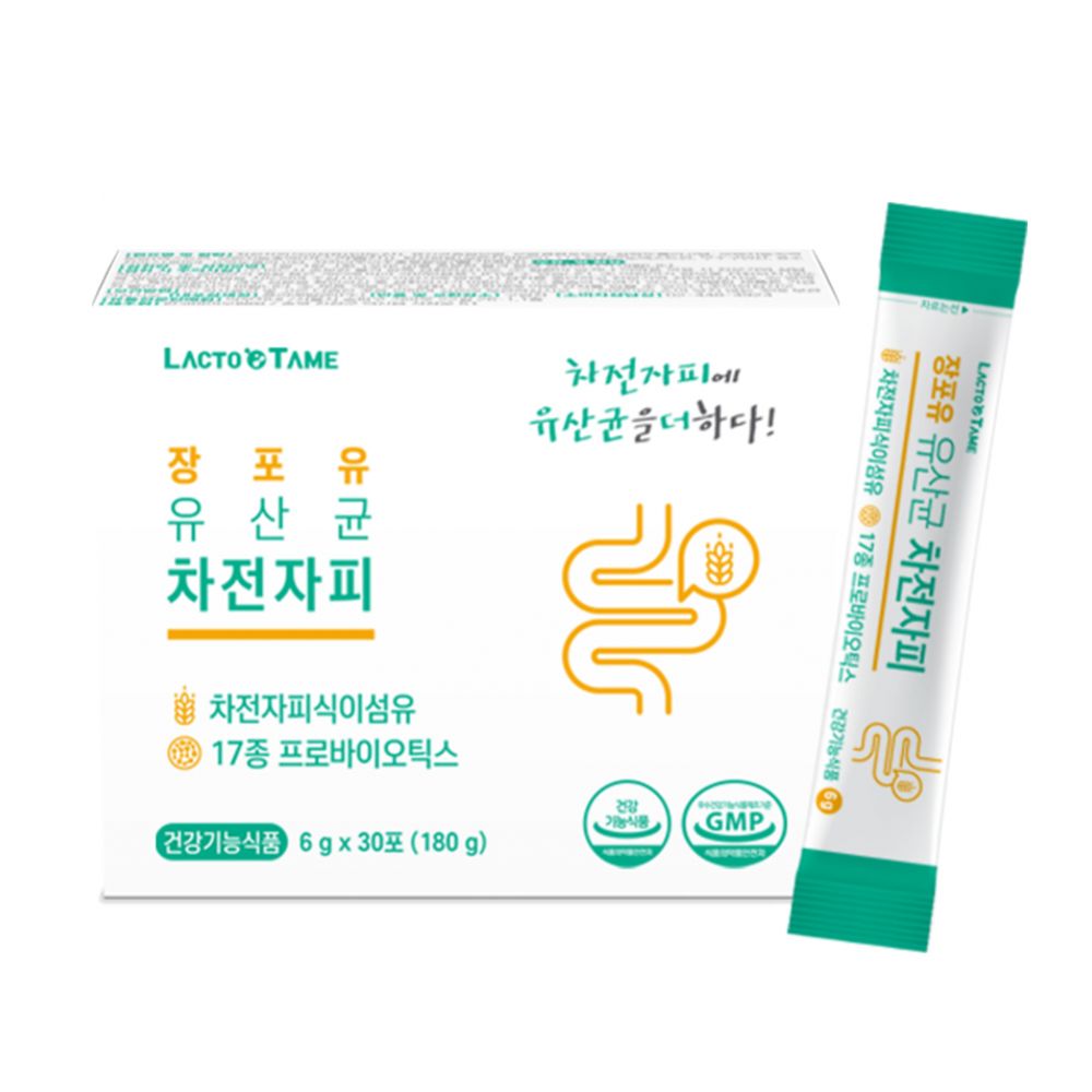 락토테미 장포유 유산균 차전자피 6g x 30포