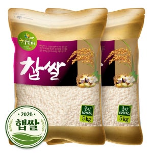 현대농산 2026년 햅쌀 국산 찹쌀 10kg (5kgX2봉)