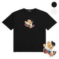 밴웍스 SKATEBOARD BEAR 오버핏 반팔 티셔츠 2칼라 VNDTS236