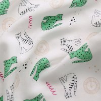 Summer Fabric 무형광 인견 원단 꼰사인견 냉장고원단 쿨링원단 호랑이에디션