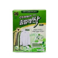 컴배트 좀벌레싹 옷장용 6개입 산뜻한 허브향