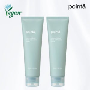 [포인트앤] point& 비건 수분촉 약산성 베지 클렌징폼 150g X 2개