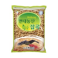 현대농산 국산 백태 2kg 메주콩 두유콩 콩국수용