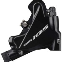 SHIMANO 105 플랫 마운트 디스크 브레이크 캘리퍼 검정색 후면 BR-R7070