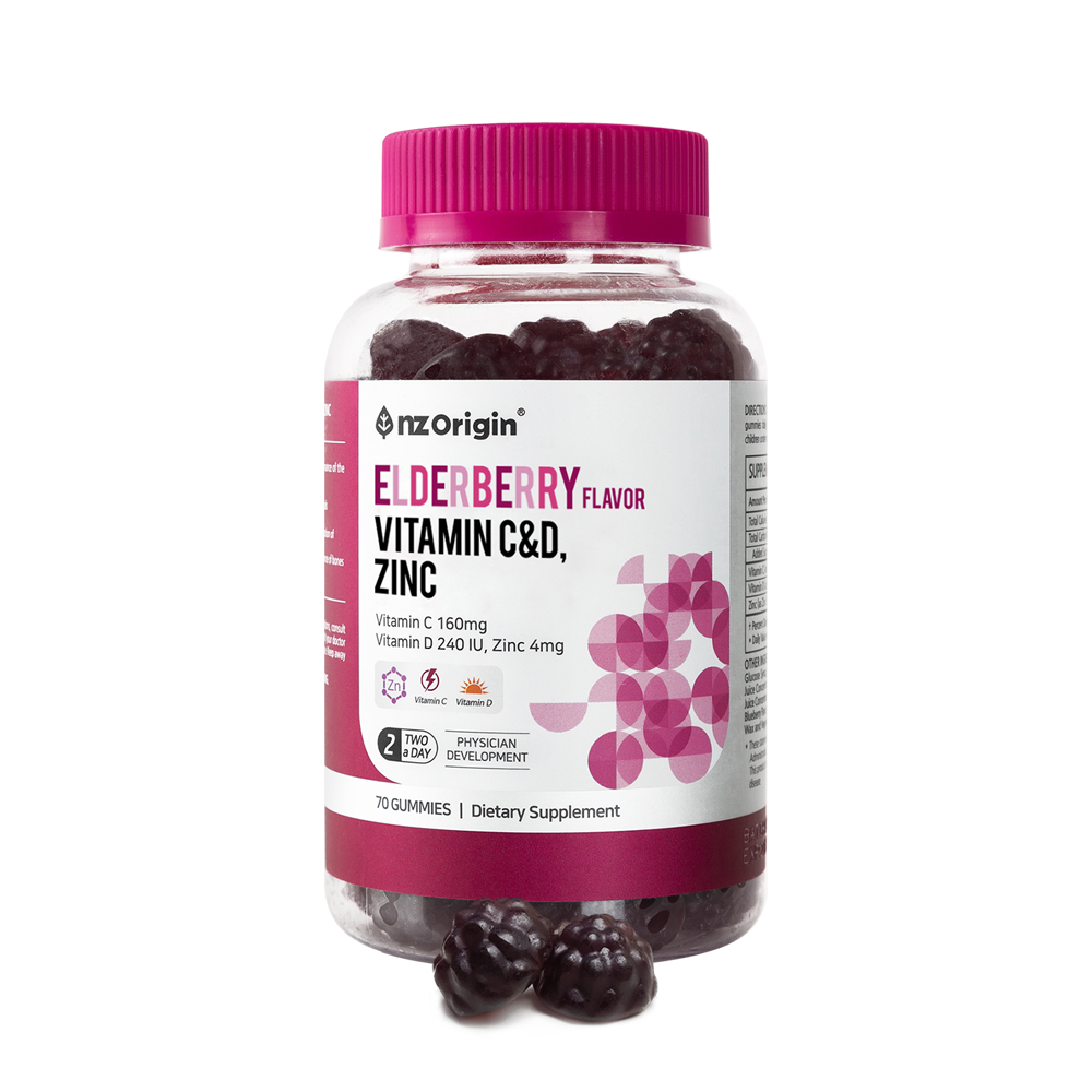 <b>엔젯오리진</b> 엘더베리맛 <b>비타민 C</b>&amp;D 아연 3000mg x 70구미