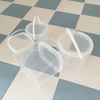 메종드알로하 Clear Handle Bucket 투명손잡이바구니 구디백