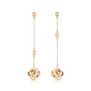 [미꼬] 로제 브라운다이아몬드 귀걸이 HDMI0320-1E-1