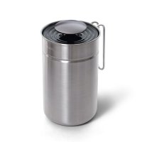 엠지엠씨디자인 진공 스텐레스 음식물 쓰레기통 3L  실버  149 x 183 x 258 mm