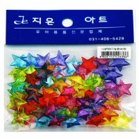 아크릴투명비즈 별17mm