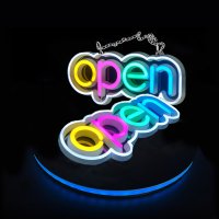 LED 네온 사인 OPEN 네온보드 가게 식당 바 오픈