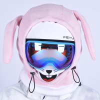 스키헬멧 토끼 곰돌이 겨울 방한 모자 남녀 얼굴 귀마개 캐릭터 6종