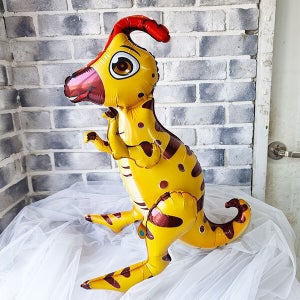 왕눈이 파라사우롤로푸스 풍선 / 4D 입체 공룡 풍선 1000일 두돌 세돌 어린이 생일파티 용품