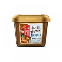 해찬들 그대로 된장찌개 바지락과 게 450g 12개