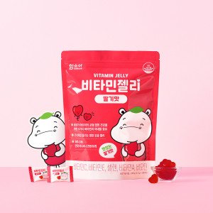 함소아 비타민젤리 딸기맛 100정 유아 영양제