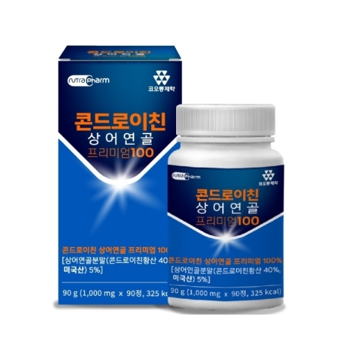 콘드로이친 <b>상어연골</b> 프리미엄100 1000mg x 90정