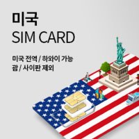 미국 유심 하와이 유심 TMobile 미국통화 데이터 4G 무제한