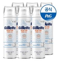 질레트 질레트 면도폼 스킨텍폼 245g 6개 k