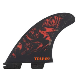 FCS II FT PC Tri Fins - 필리페톨레도 퍼포먼스코어  Black/Red