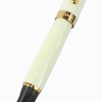 GULLOR FASHION ELEGANT JINHAO 450 흰색 롤러볼 펜 황금 클립