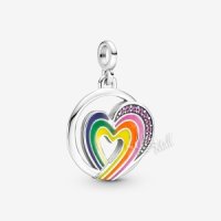 판도라 참 PANDORA ME RAINBOW HEART OF FREEDOM MEDALLION 791793C01