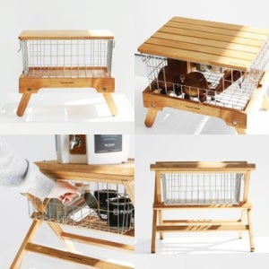 캠핑 와이어 바스켓 쿨러스탠드 + 보관가방 2종