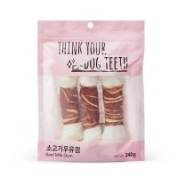 THINK YOUR DOG TEETH 소고기딩고 우유껌 3P