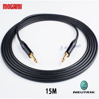 MOGAMI 2524 55(TS) + 55(TS) 모가미 뉴트릭 골드 기타 케이블 15M