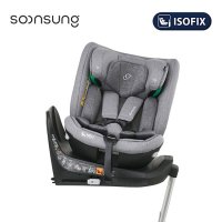 순성 네오 아이사이즈 회전형 카시트 (ISOFIX) 마블 그레이 / 선쉐이드+보호매트