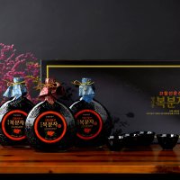 고창명산품복분자주 16호[선물세트(500ml*유리병3병, 잔4개/ 16.8%)]