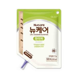 뉴케어 화이바 RTH 파우치 500ml (20팩) 경관급식 경장영양제 위장관 대두식이섬유 함유 장불편함완화