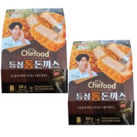 롯데푸드 쉐푸드 등심 통 돈까스 300g 2봉 Chefood 김우빈 돈까스