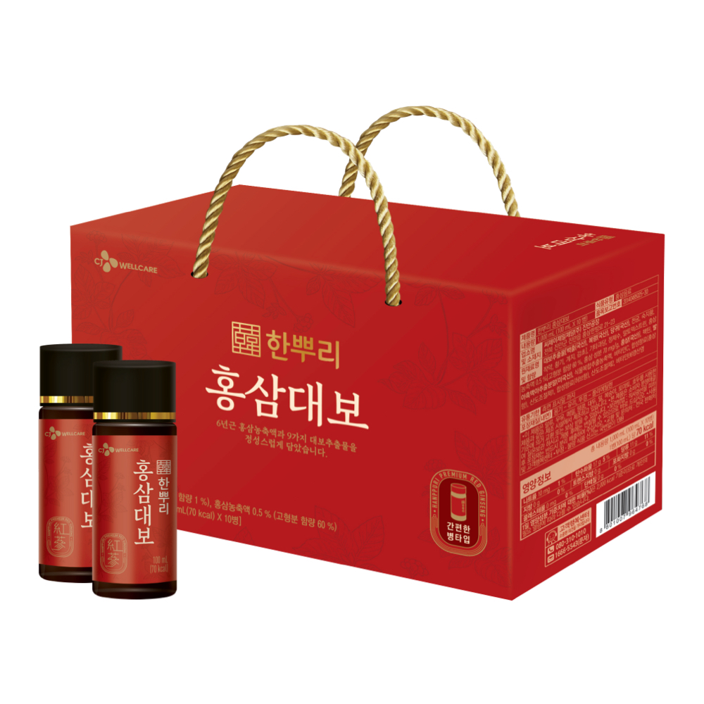 한뿌리 <b>홍삼</b>대보 <b>100ml</b> x 10개입