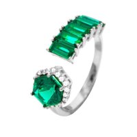 S by Tari 에메랄드 그린 반지 emerald green Ring - Whitegold D5XVXX00006