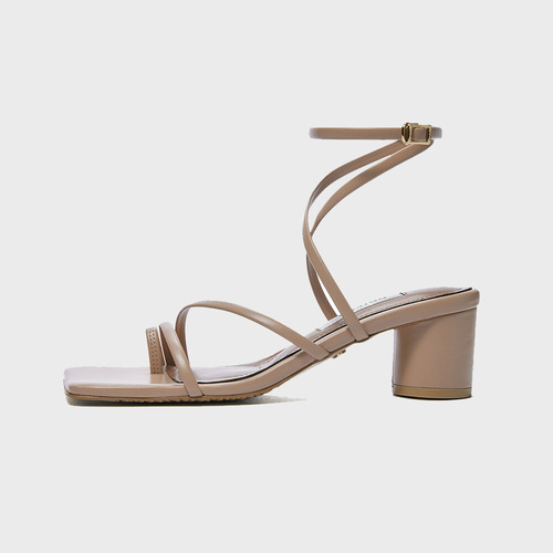 [브리아나] Strappy Sandals_Skin Beige
