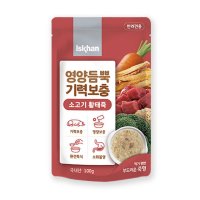 이즈칸 영양듬뿍 강아지 소고기 황태죽 100g