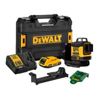 [디월트 DEWALT] DCLE34031D1 아토믹 그린레벨기 그린레이저 레이저수평기 레이저레벨기 20V MAX 2.0Ah 세트