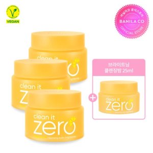 [바닐라코] 클린잇제로 클렌징밤 브라이트닝 3개 세트 (100ml*3)