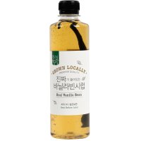 홈카페시럽 한결농장 진짜가 들어있는 바닐라빈시럽 400ml  1개